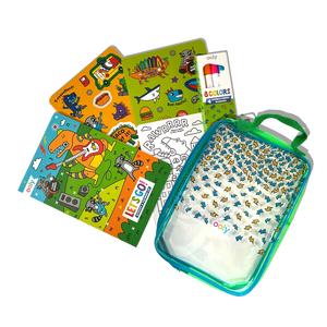 Let's Go! Activity & Coloring Kit - Robo Dinos