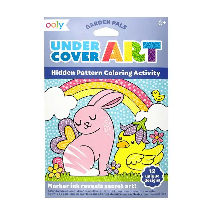 Undercover Art Hidden Patterns Coloring Activity - Garden Pals