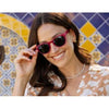 Boho Sun Peepers Polarized Sunglasses - Fuchsia