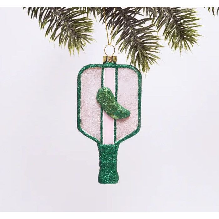 Pickleball Boxed Glass Ornament