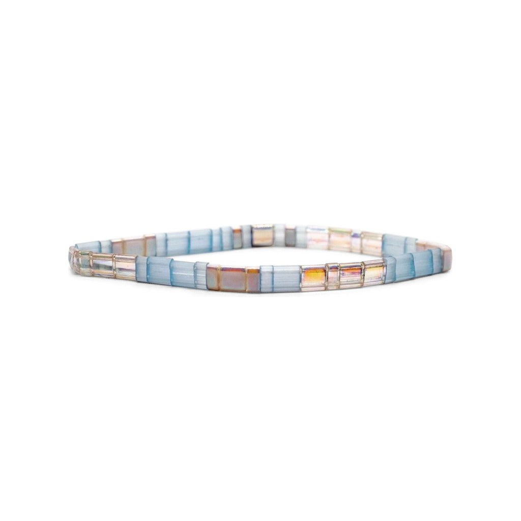 PRAY - Morse Code Tila Beaded Bracelet