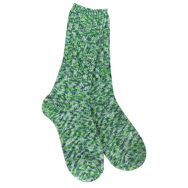 Weekend Ragg Crew Sock - Lucky Green