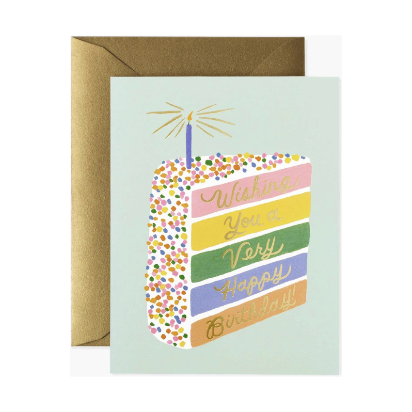 Rifle Paper Birthday Cake Slice Card