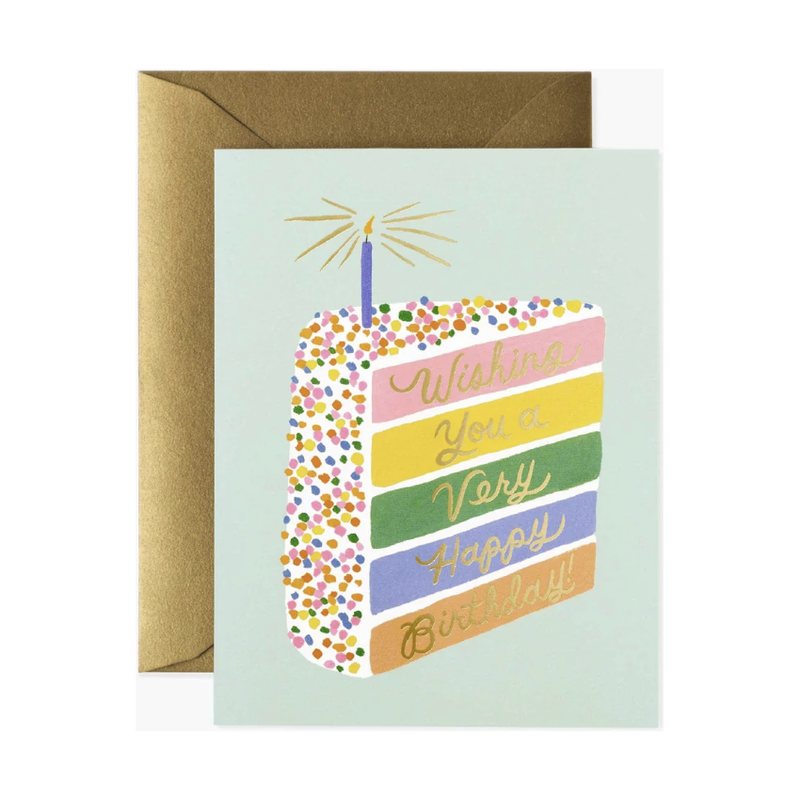 Rifle Paper Birthday Cake Slice Card