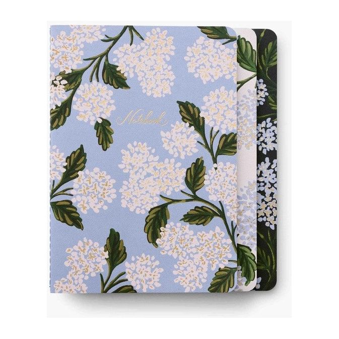 Rifle Paper Co. Assorted Set of 3 Hydranea Notebooks
