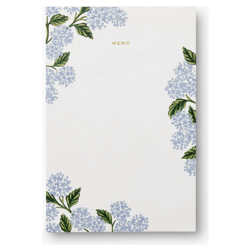 Rifle Paper Hydrangea Large Memo Notepad