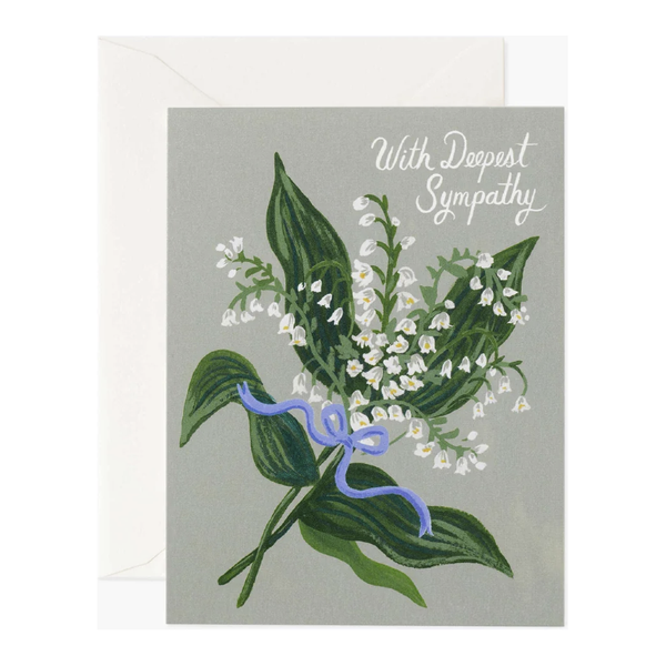 Rifle Paper Lily of the Valley Sympathy Card – Bless Your Heart Boutique
