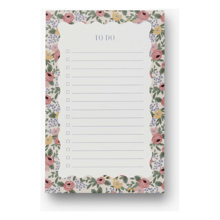 Rifle Paper Rosa To Do Notepad