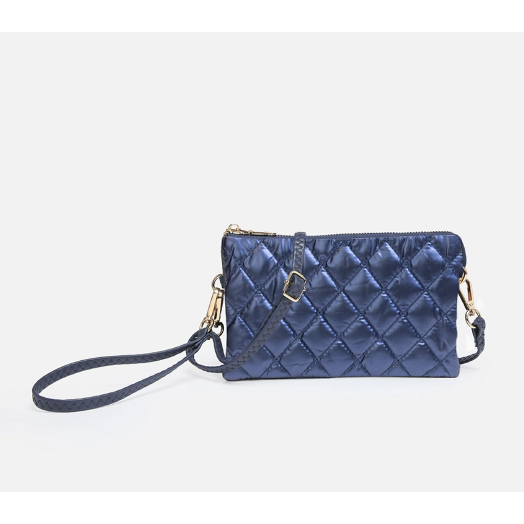 Riley Navy Puffer Crossbody Wristlet (Copy)