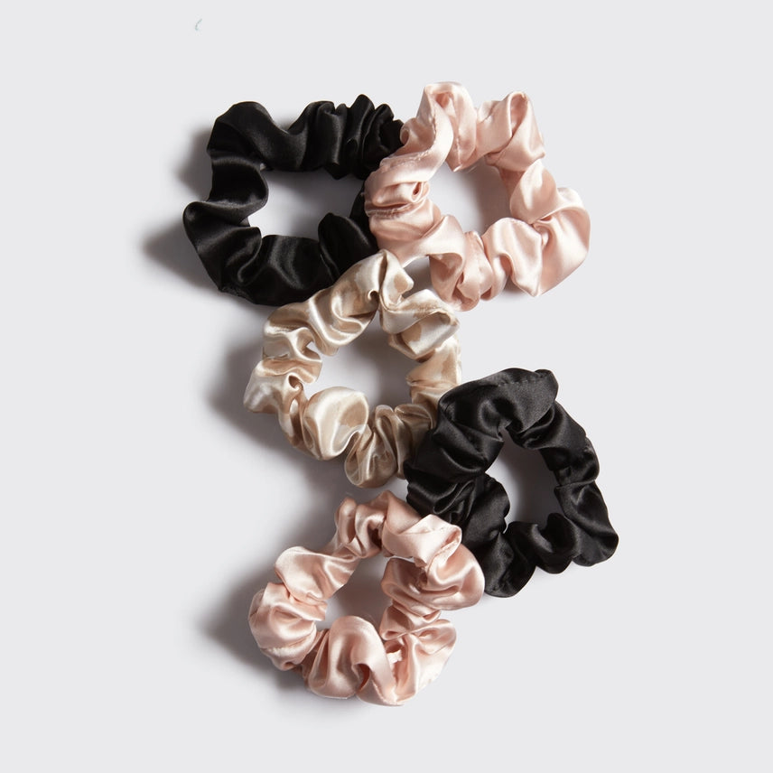 Kitsch Satin Scrunchie - 5 pc Assorted
