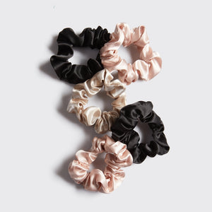 Kitsch Satin Scrunchie - 5 pc Assorted