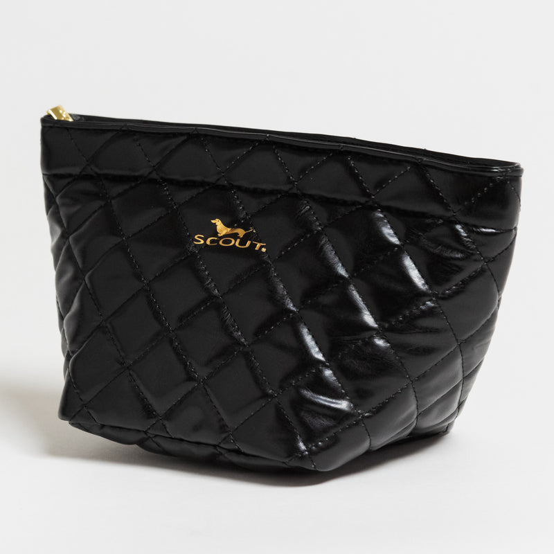 SCOUT Crown Jewels Makeup Bag - Black Quilted