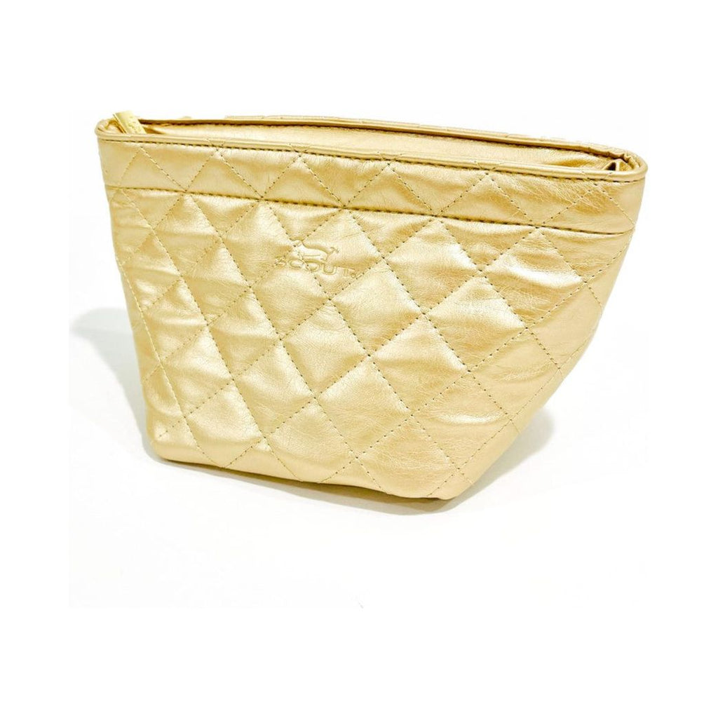 SCOUT Crown Jewels Makeup Bag - Gold Quilted