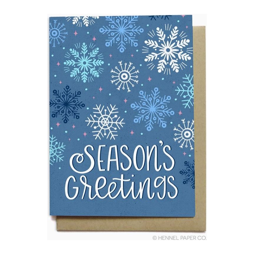 Holiday Card - Season's Greetings - FINAL SALE