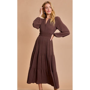 chinese dress ladies Sharon Long Sleeve Maxi Dress