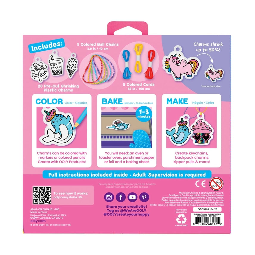 Shrink-Its! DIY Shrink Art Kit - Cute Crew