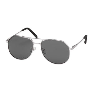 Weekend Square Aviator Sunglasses - Silver Frame/Smoke Lense
