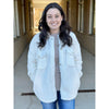 Simply Southern Fuzzy Shacket - Cream