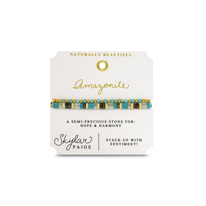 AMAZONITE - Naturally Beautiful Stacker Bracelet