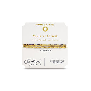 YOU ARE THE BEST - Sentimental Stacker Bracelet