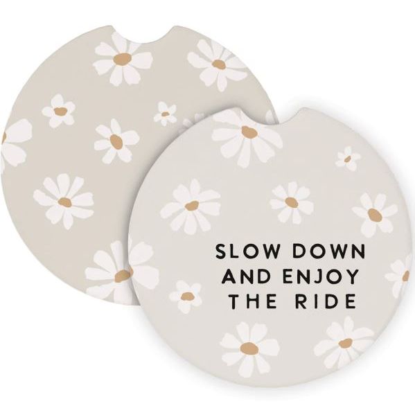 Slow Down Enjoy - Car Coasters