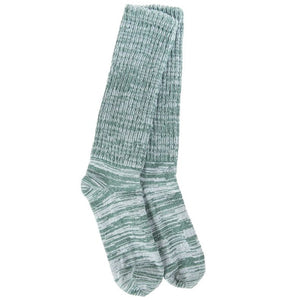 Slub Slouch Crew Socks - Spruce