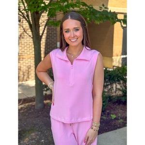 Jana Soft Modal Sleeveless Top - Candy Pink