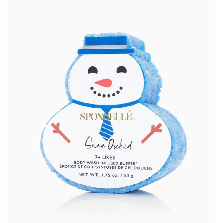 Snow Orchid Snowman Holiday Buffer