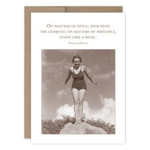Stand Like a Rock Encouragement Card