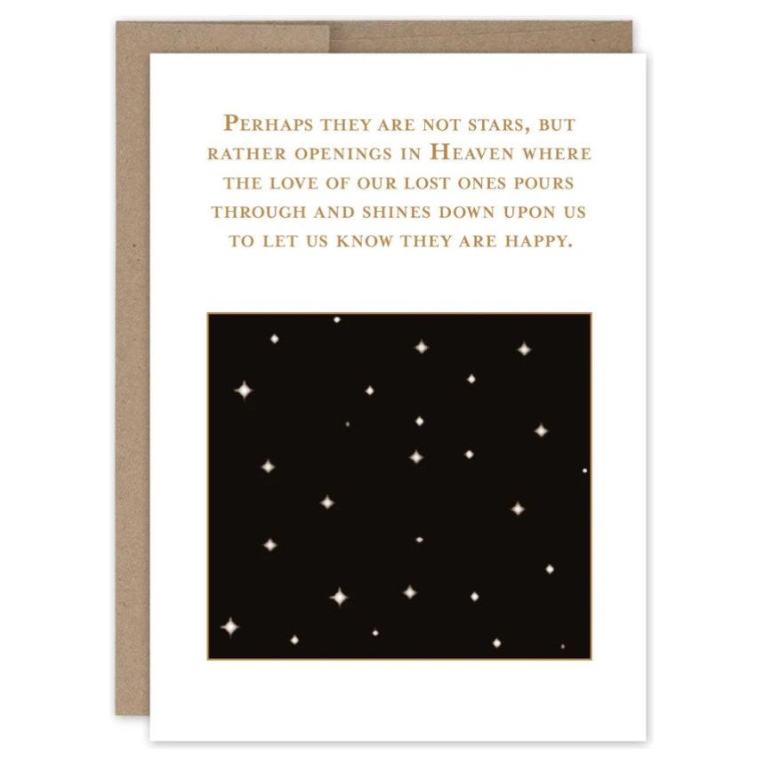 Stars in Heaven Sympathy Card