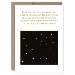 Stars in Heaven Sympathy Card