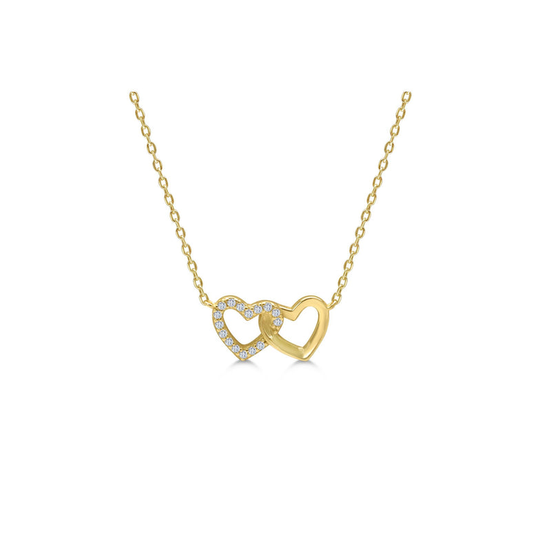 Stia Jewelry - A Charming Story - Hearts Connected Necklace (Gold)