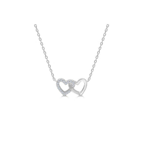 Stia Jewelry - A Charming Story - Hearts Connected Necklace (Silver)