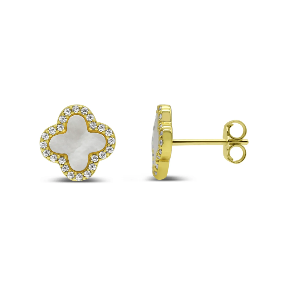 Stia Jewelry - Classy Clover Stud Earring (Gold)