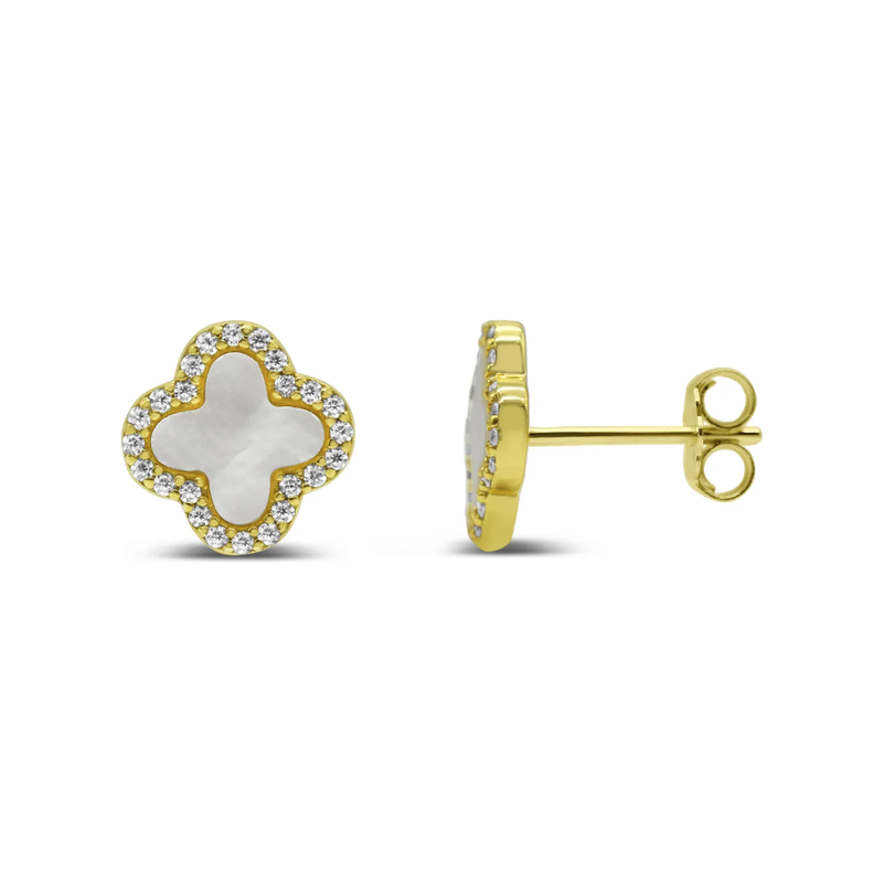 Stia Jewelry - Classy Clover Stud Earring (Gold)