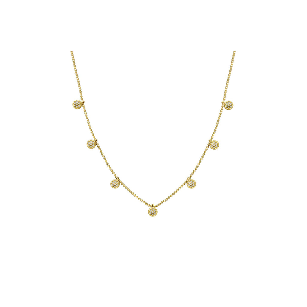 Stia Jewelry - Dazzling Dangles Necklace (Gold)