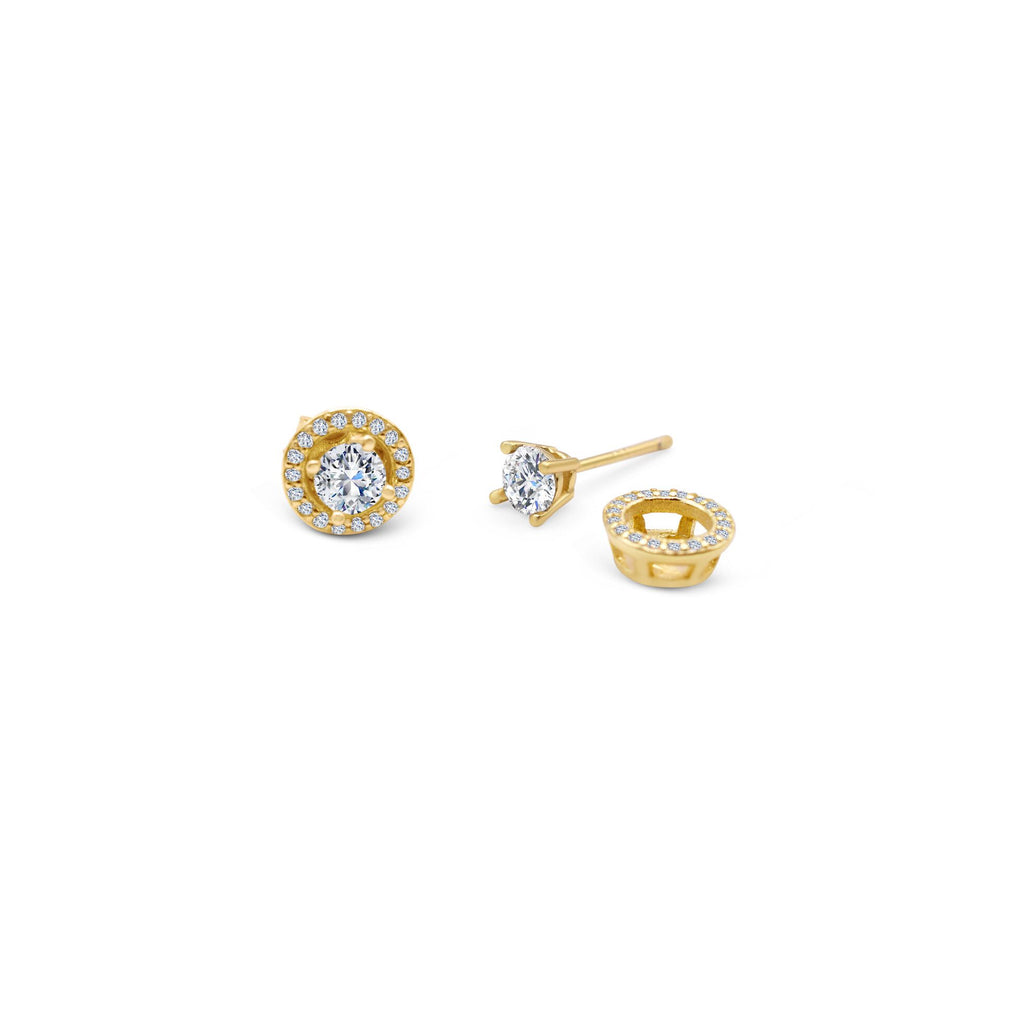 Stia Jewelry - Dress Up Earring Clear CZ - Gold