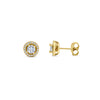 Stia Jewelry - Dress Up Earring Clear CZ - Gold
