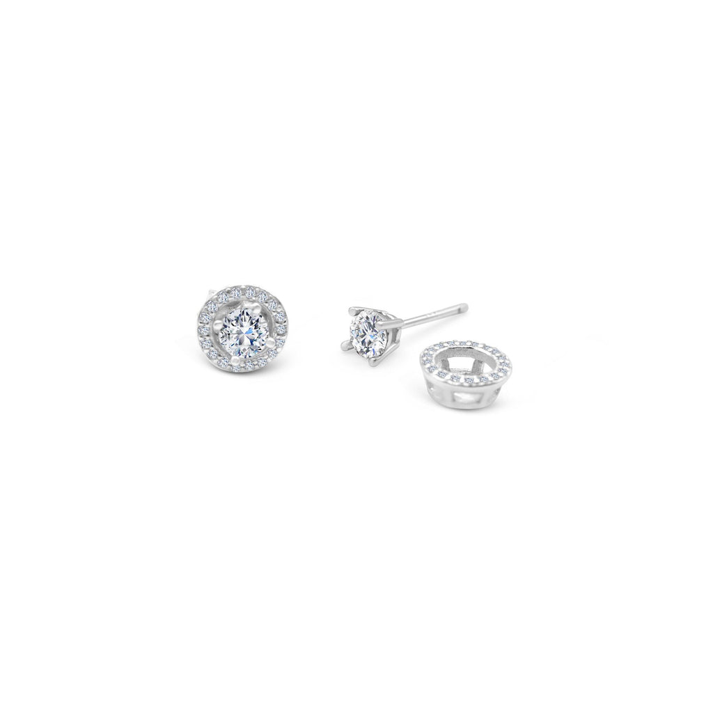 Stia Jewelry - Dress Up Earring Clear CZ - Silver