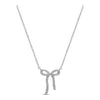 Stia Jewelry - Tied Together Bow Necklace - Silver