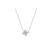 Stia Jewelry - A Charming Story - Pave CZ Petal Necklace (Silver)