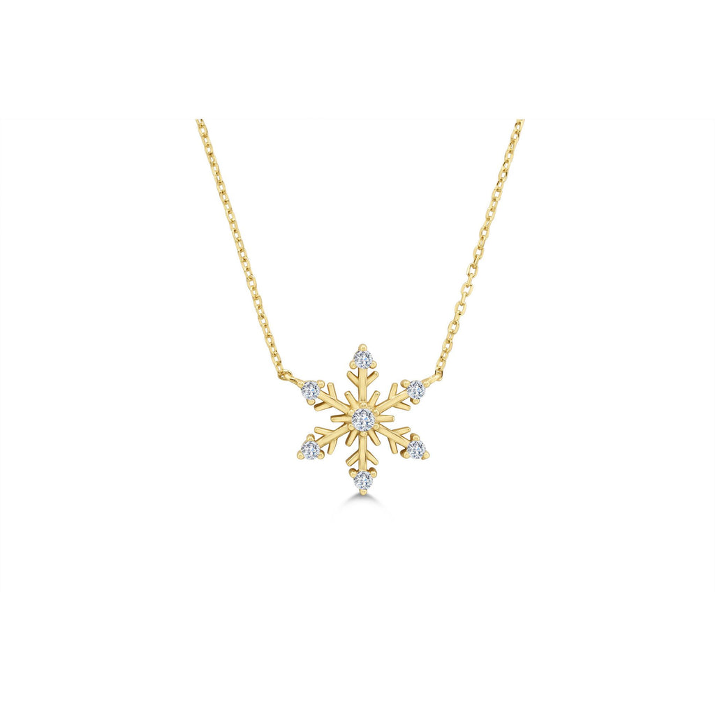 Stia Jewelry - Snowflake Necklace (Gold)