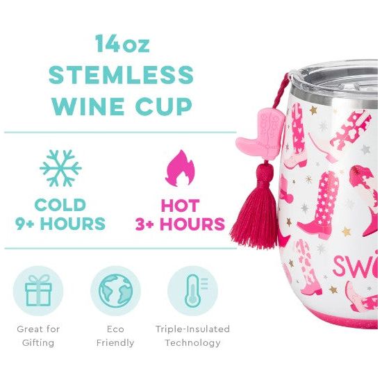 Swig 14 oz. Stemless Wine Cup - Let's Go Girls