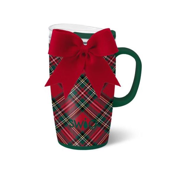 Swig Christmas Plaid Travel Mug 18oz