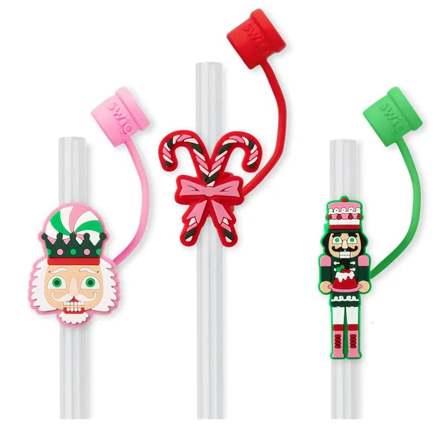 Swig Sugar Plum Soldiers Straw Topper Set