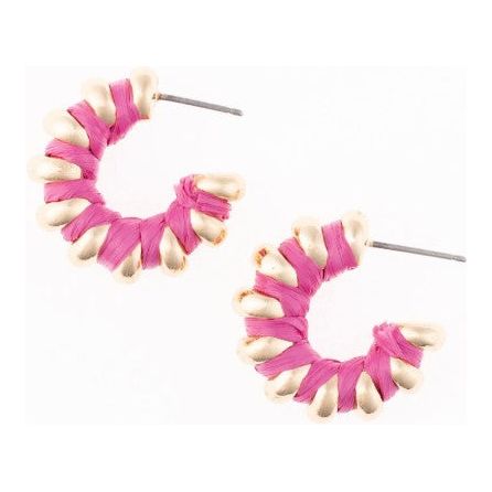 Tara Earrings - Hot Pink
