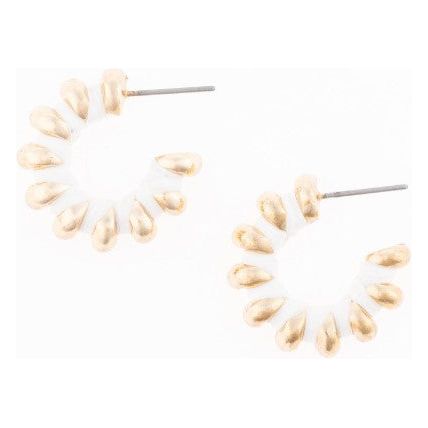 Tara Earrings - White