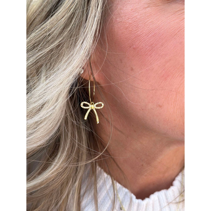 Taylor Shaye Designs - Isabella Bow Hoops - Gold