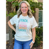 Teacher Life Graphic Tee - Natural