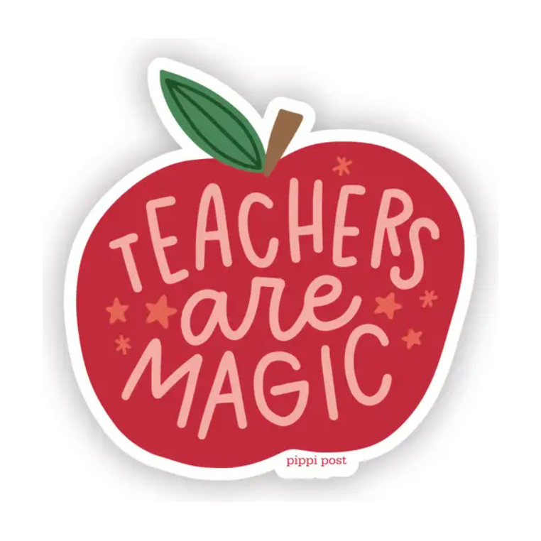 Teachers Are Magic Apple Sticker